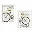 thumbnail image 3 of TrendyDecor4U V413-712W "Pedal it Out" Vignette 2 Pièces par Marla Rae, Blanc, 3 of 4