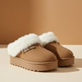 thumbnail image 3 of bebe Girls Slippers – Platform House Shoes with Faux Fur Lining, Cozy Winter Slippers for Little Kid/ Big Kid, 3 of 9