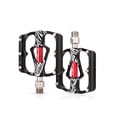 thumbnail image 2 of goowrom Bicycle Pedal with Cleats, Aluminum Alloy Frame Uniform Force Left and Right Logo Accessory, 2 of 9