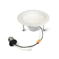 thumbnail image 2 of Bulbrite 862652 4 in. 12W LED High Lumen Downlight Retrofit Smooth Round Dimmable - 80CRI 2700K 120V Light, White - Pack of 4, 2 of 4
