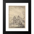 thumbnail image 2 of Jean-Baptiste Le Prince 11x14 Black Modern Framed Museum Art Print Titled - A Fisherman and His Family (1769), 2 of 5