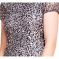 thumbnail image 4 of Adrianna Papell Robe à Paillettes Intégrales à Manches Courtes pour Femme, Lead, 10, 4 of 4