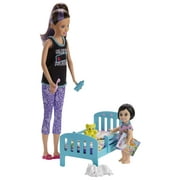 Barbie Skipper Babysitters Inc Doll & Accessories, Playset with 2 Dolls & Bedtime-Themed Pieces