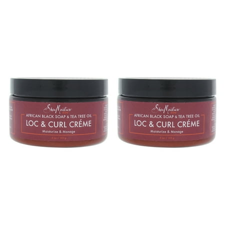 African Black Soap and Tea Tree Oil Loc and Curl Creme by Shea Moisture for Men - 4 oz