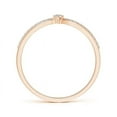 thumbnail image 2 of ANGARA Natural Diamond Split Shank Promise Ring in 14K Rose Gold for Women (Size-2mm| Color-I-J| Clarity-I1-I2) | April Birthstone, Anniversary, Jewelry Gift for Women | Natural Diamond Ring, 2 of 11