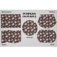 thumbnail image 2 of Fall Harvest Placemats by Penny's Needful Things (Wave - Set of 4) (Pumpkins on Purple), 2 of 2