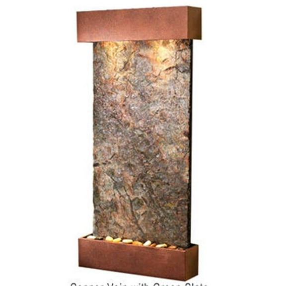 Adagio WCS5002 Whispering Creek - Green Natural Slate Wall Fountain
