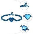 thumbnail image 3 of Heart Cremation Memorial Urn Bracelet for Ashes for Women Stainless Steel Adjustable Keepsake Bangle, 3 of 8