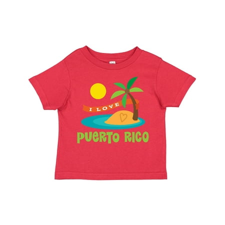 

Inktastic I Love Puerto Rico Boys or Girls Toddler T-Shirt