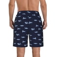 thumbnail image 3 of Naloa Party Shark Cute Men's Beach Shorts, Surfing shorts, Swim trunks, Quick Dry Swim Trunks for Surfing Beach Fun - Medium, 3 of 9