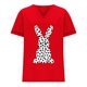 thumbnail image 3 of Corto para las Mujeres Casual Verano 2025 Pascua Impresión V-Cuello Camiseta, Ligero 95% Poliéster 5% Spandex Top para Toda la Temporada Hogar Y Diario, 3 of 7