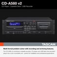 thumbnail image 2 of Grabador de cassette/CD/USB MP3 con montaje en rack Tascam CD-A580, 2 of 7