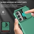 thumbnail image 3 of Rugged Case for Samsung Galaxy A24 4G Camera Lens Sliding Cover, Hidden Bracket Kickstand Hybrid PC + TPU Military Grade Heavy Duty Shockproof Case for Samsung Galaxy A24 4G,Darkgreen, 3 of 9