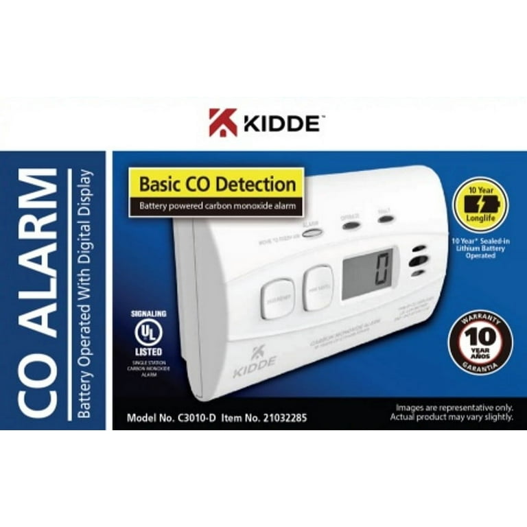 10-Year Worry Free Lithium Battery Carbon Monoxide Detector with Digital Display 10-Year Worry Free Lithium Battery Carbon Monoxide Detector with Digital Display