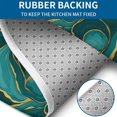 thumbnail image 4 of Teal Gold Marble Pattern Bathroom Rugs Sets 3 Piece,Toilet Cover Set,Absorbent Non Slip Bathroom Mats Sets with U-Shaped Contour Rug Toilet Rug Set, 4 of 5