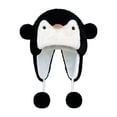 thumbnail image 1 of Sombrero de peluche de dibujos animados,Gorro de peluche de dibujos animados,cómodo y elegante para exteriores,Gorro con orejeras Gorro de esquí Moda Portátil,Gorro de invierno Negro, 1 of 8