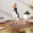 thumbnail image 6 of Dualoai Parrot Statue Art Animal Sculpture for Farmhouse Bookshelf Housewarming Gift, 6 of 9