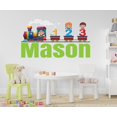 thumbnail image 1 of Vinilo decorativo de pared Tren con nombre personalizado CuteDecals 51 x 30 cm, 1 of 9
