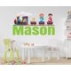 thumbnail image 1 of Vinilo decorativo de pared Tren con nombre personalizado CuteDecals 51 x 30 cm, 1 of 9