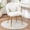 Beige, variant on Hobooment Makeup Chair Comfy Vanity Stool for Bedroom, Living Room or Home Office Compact Accent Chair Small Office Chair with teddy fabric, Green
