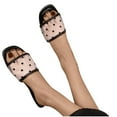 thumbnail image 4 of AXXD Women White Sandals Clearance 8.5 Summer Flat Sandals Comfortable Shoes Polka Tulle Open Toe, 4 of 6