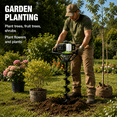 thumbnail image 3 of WORKPRO Gas Powered Earth Auger, 62cc 1600W Post Hole Digger with 4", 6" & 8" Auger Bits, Extension Rods, 2-Cycle Engine for Fence Posts, Tree Planting, Landscaping and Farming, 3 of 12