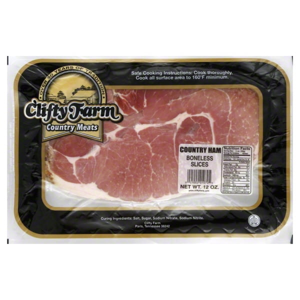 Clifty Farm Country Ham, 1612 oz, Salt Cured, No Water Added