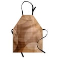 thumbnail image 1 of Tan Apron Overlapping Circles with Big and Small Polka Dots Pattern Gradient Modern Display, Unisex Kitchen Bib Apron with Adjustable Neck for Cooking Baking Gardening, Tan Brown White, by Ambesonne, 1 of 3