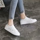 thumbnail image 5 of Zapatos blancos bordados de primavera y verano, zapatillas planas, zapatos casuales de estilo universitario para mujer, mocasines con cordones, 5 of 6