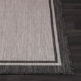 thumbnail image 5 of Indoor Outdoor Rug  8x10 Bordered Gray Modern Area Rugs For And Patios Kitchen Hallway Mats Washable Porch Deck Outside Carpet (bordered Grey 8 X 10), 5 of 9