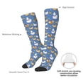 thumbnail image 4 of Fotbe Chicken Family Calcetas Divertidas Estampadas para Hombre y Mujer, Calcetas de Algodón hasta la Rodilla para Caminar, Correr, Enfermería y Embarazo, 4 of 6