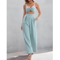 thumbnail image 2 of Mono AGERWAY, elegante para verano, cuello en V, corte torcido, color verde L, 2 of 7