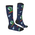 thumbnail image 3 of Balery Dinosaur Astronaut Space Surfing Fun Novelty Socks Men'S Women'S Crew Socks Funny Crazy Novelty Socks Quirky And Cool Socks, 3 of 9