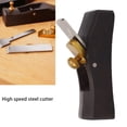 thumbnail image 5 of Yajisi Mini Ebony Wood Planer – Lightweight Hand Tool, Secure Metal Wedge, High‑Speed Steel Cutter, Smooth Trimming for Woodworking, 5 of 8