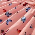 thumbnail image 7 of WOYY Toddler Girls Butterfly Print Bow Dress Flutter Sleeves Casual Dress, Sizes 1-6, 7 of 7