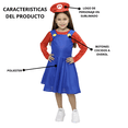 thumbnail image 3 of Disfraz Vestido Mario Plomera Roja FX Costumes Infantil Niña Talla 4 a 6 años, 3 of 4