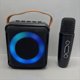 thumbnail image 2 of Micrófono Portátil de Audio Bluetooth Multifuncional Lámpara de LED Colorida Altavoz de Karaoke para el Hogar 2 Micrófonos, 2 of 5
