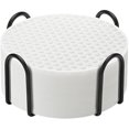 thumbnail image 1 of wonima44 Silicone Coasters Set of 8 with Holder, Drinks Coasters, Beer & Coffee, Suitable for All Cups, Hot or Cold, Anti-Slip, Non-Stick, Anti-Overflow Tabletop Protection and Decor (8 Pcs, White), 1 of 1