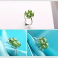 thumbnail image 4 of ZheElen Female Fashion Ring Personalized Opening Adjustable Rings Flower Jewelry Dressing Up Accessory for Party Daily Working, 4 of 6