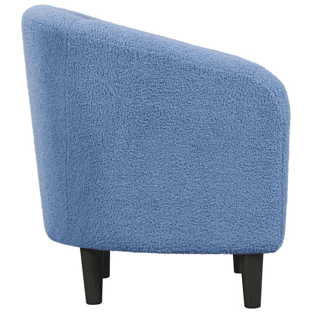 Renwick Modern Boucle Upholstered Accent Chair, Blue