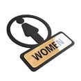 thumbnail image 5 of Baoblaze Bathroom Sign Toilet Sign Easily Install Acrylic Bathroom Door Signage Pictogram WOMEN, 5 of 8