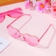 thumbnail image 4 of Gafas de Sol Fengek en Forma de Corazón Sin Montura Transparentes Rosa x30, 4 of 7