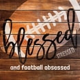 thumbnail image 3 of Gango Home Decor Contemporary Grab a Bat and Swing & Football Obsessed by Marla Rae (Ready to Hang); Two 12x12in Distressed Framed Prints, 3 of 5