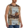 thumbnail image 2 of Daiia Oil Lamp Coffee Beans Printed Men's Tank Tops,Casual Soft Sleeveless Gym Muscle Shirts Bodybuilding Tee-Small, 2 of 8