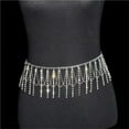 thumbnail image 3 of Belly Dance Waist Chain For Lady Shiny Rhinestone Tassel Body Jewelry Stage Performance Party Dress Metal Chain, 3 of 7