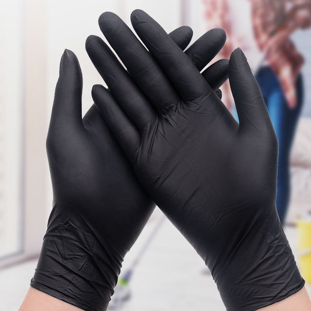 200Pcs Medical Vinyl Gloves Nitrile Latex Disposable  Mechanic Clear Exam Gloves 