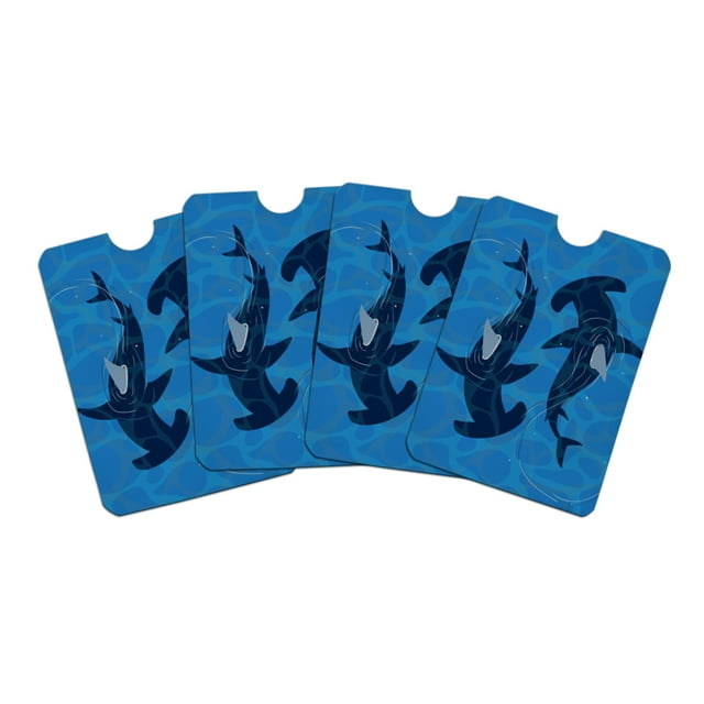 Hammerhead Sharks Swimming in the Ocean Credit Card RFID Blocker Holder