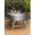 thumbnail image 3 of Outdoor Tablecloth with Umbrella Hole for Patio/Picnic/Party/Camping, Black Grey Ombre Waterproof Table Cloth Rectangle Table Cover Washable, Contemporary Abstract Gradient (54"x 80"), 3 of 8