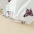 thumbnail image 4 of Girl's Outfits Short Sleeved Cartoon Ruffle Bodysuit Shorts With Headband 3Pc Set, 4 of 5