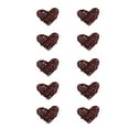 thumbnail image 1 of Yoone 10Pcs/Set Heart Shape Hanging Decor Exquisite Bright-colored Rattan Eco-friendly Hanging Pendant for Home, 1 of 6